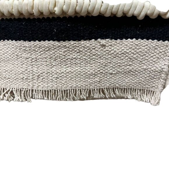 Max studio Table Runner Neutral Nautical striped home decor - Picture 2 of 4